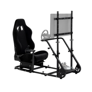 Dardoo racing simulator cockpit with monitor stand - tv mount&black seat fit