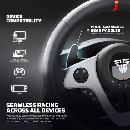 Fantech r1v2 racing steering wheel | dual-motor vibration | 270° / 900°