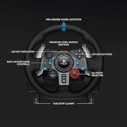 Logitech g29 driving force racing wheel and pedals force feedback real home