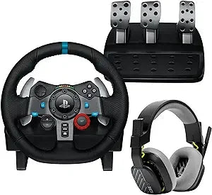 Logitech g29 driving force racing wheel and pedals force feedback real home