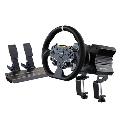 Moza r5 wheel and pedals kit racing simulator 5.5nm direct drive