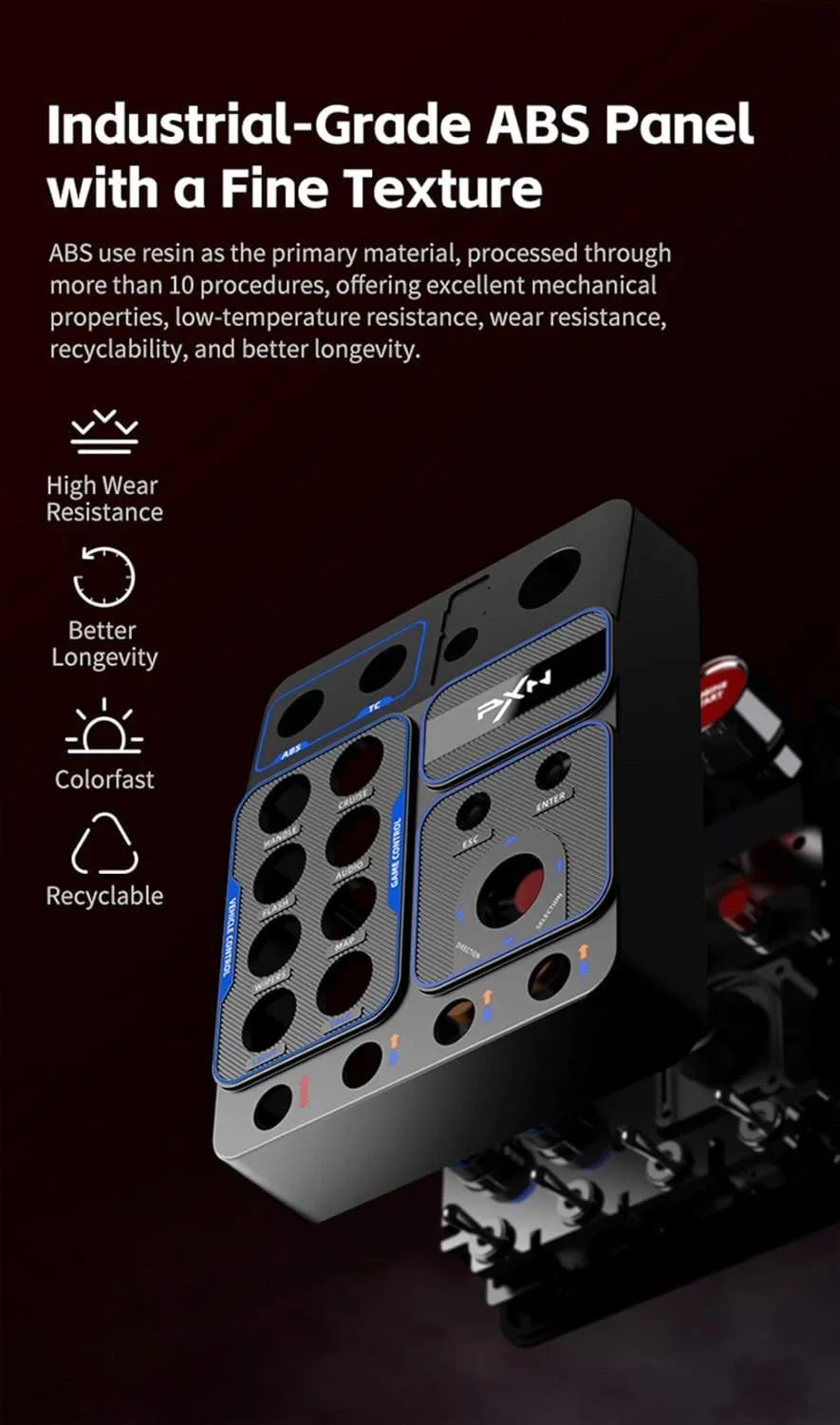 Pxn cb1 racing button box pc usb simulation racing instrument center control