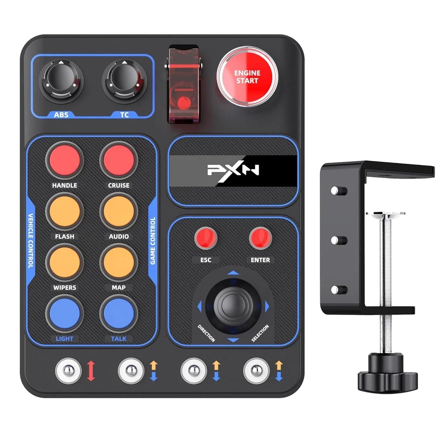 Pxn cb1 racing button box pc usb simulation racing instrument center control