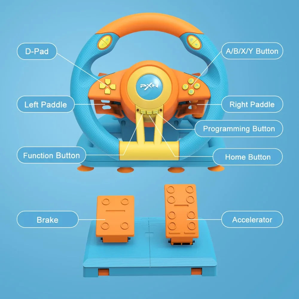 Pxn v3 pro 180° gaming steering wheel
