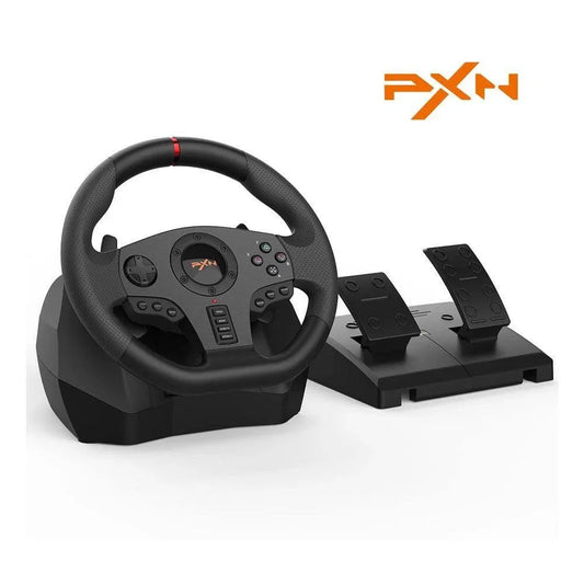 Pxn v900 gaming steering wheel with linear pedals