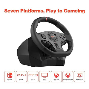 Pxn v900 gaming steering wheel with linear pedals