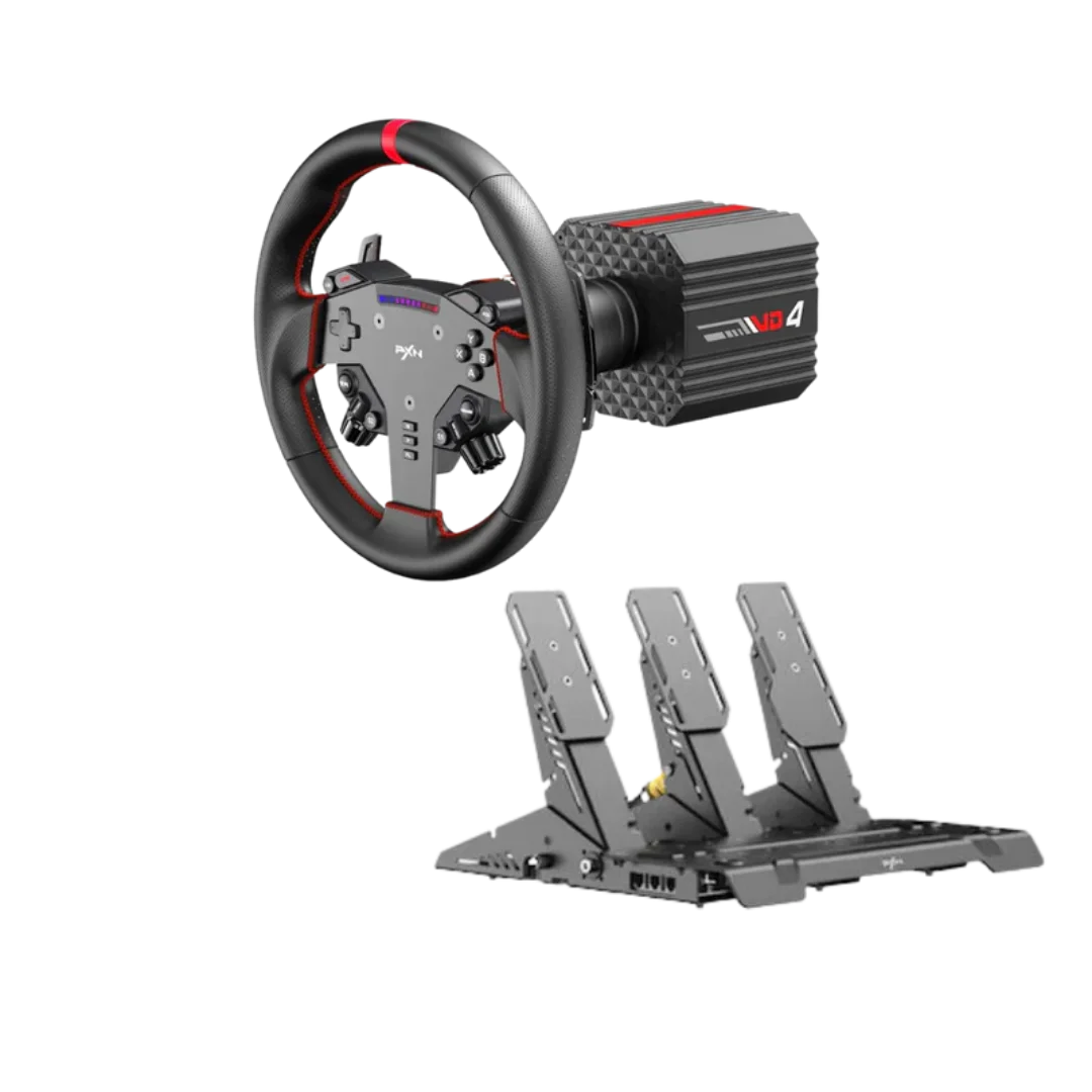 Pxn vd4 bundle f gaming sim racing wheel direct drive servo motor base 4nm
