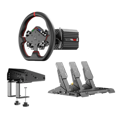 Pxn vd6 bundle: pc steering wheel and pedals – 6 nm direct drive servo motor