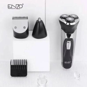 Enzo en-9300 versatile 3-in-1 rechargeable electric shaver rotary electric