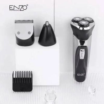 Enzo en-9300 versatile 3-in-1 rechargeable electric shaver rotary electric
