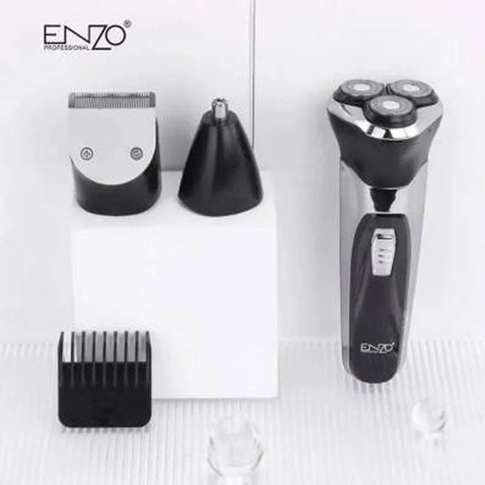 Enzo en-9300 versatile 3-in-1 rechargeable electric shaver rotary electric