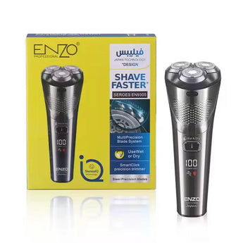 Enzo en-9305 rechargeable electric shaver rotary electric razors