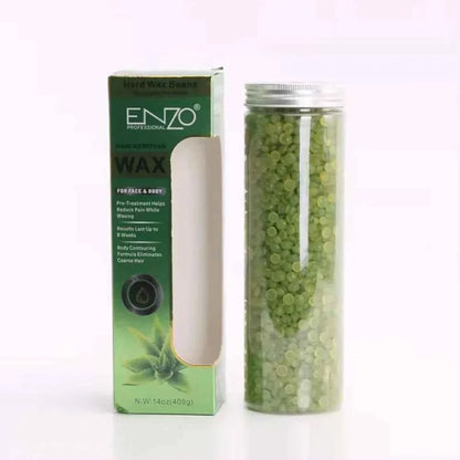 Enzo professional hair removal hard wax beans 400g waxing kits & supplies