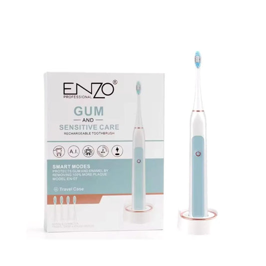 Enzo waterproof electric toothbrush with 4 brush heads electric toothbrushes