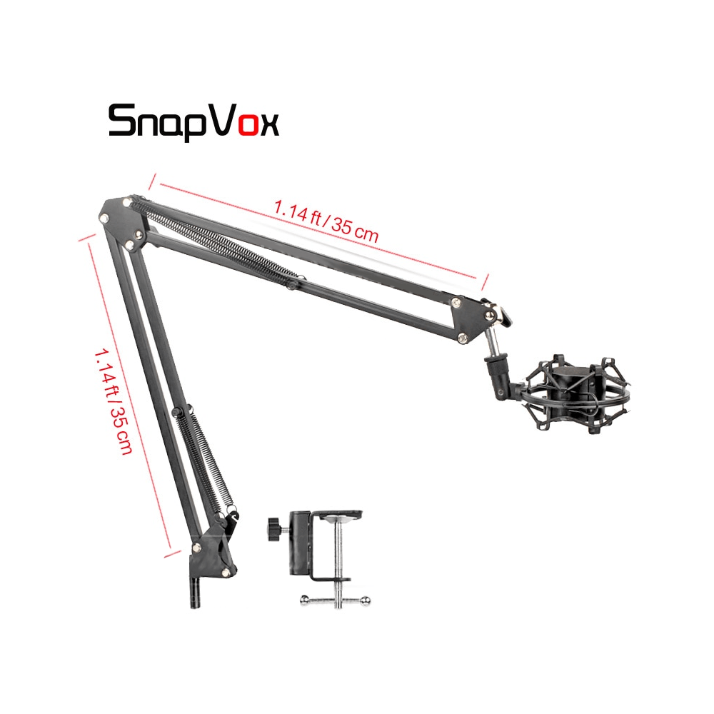 SnapVox Desktop Suspension Microphone Stand Streaming