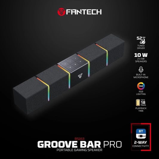 Fantech bluetooth speaker groove bar pro bs163 speakers