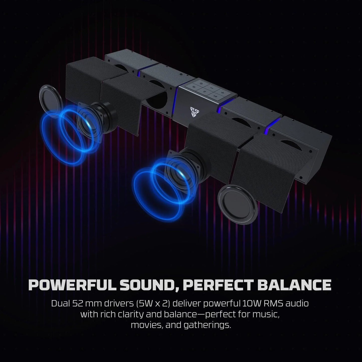 Fantech bluetooth speaker groove bar pro bs163 speakers