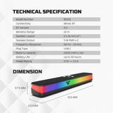 Fantech bs151 bluetooth 5.3 portable dual mode built in microphone gaming