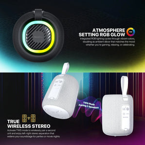 Fantech(bs157)-nerabox 5w rms portable speaker - gray speakers