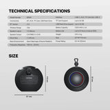 Fantech bs161 portable bt wireless speaker tws 4-way connectivity tf card party