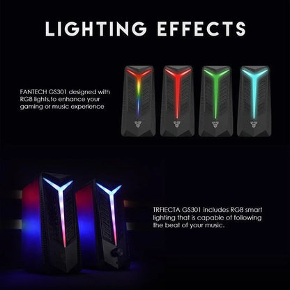 Fantech gs301 trifecta rgb gaming speaker