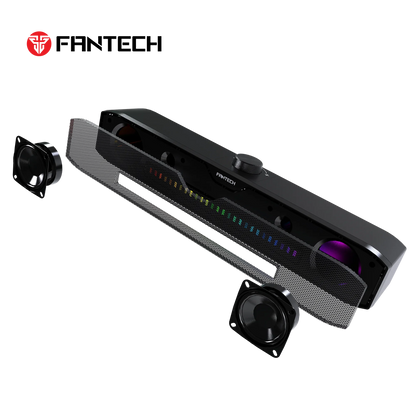 Fantech gs303 groove bar dual mode rgb lighting gaming speaker speaker stands &