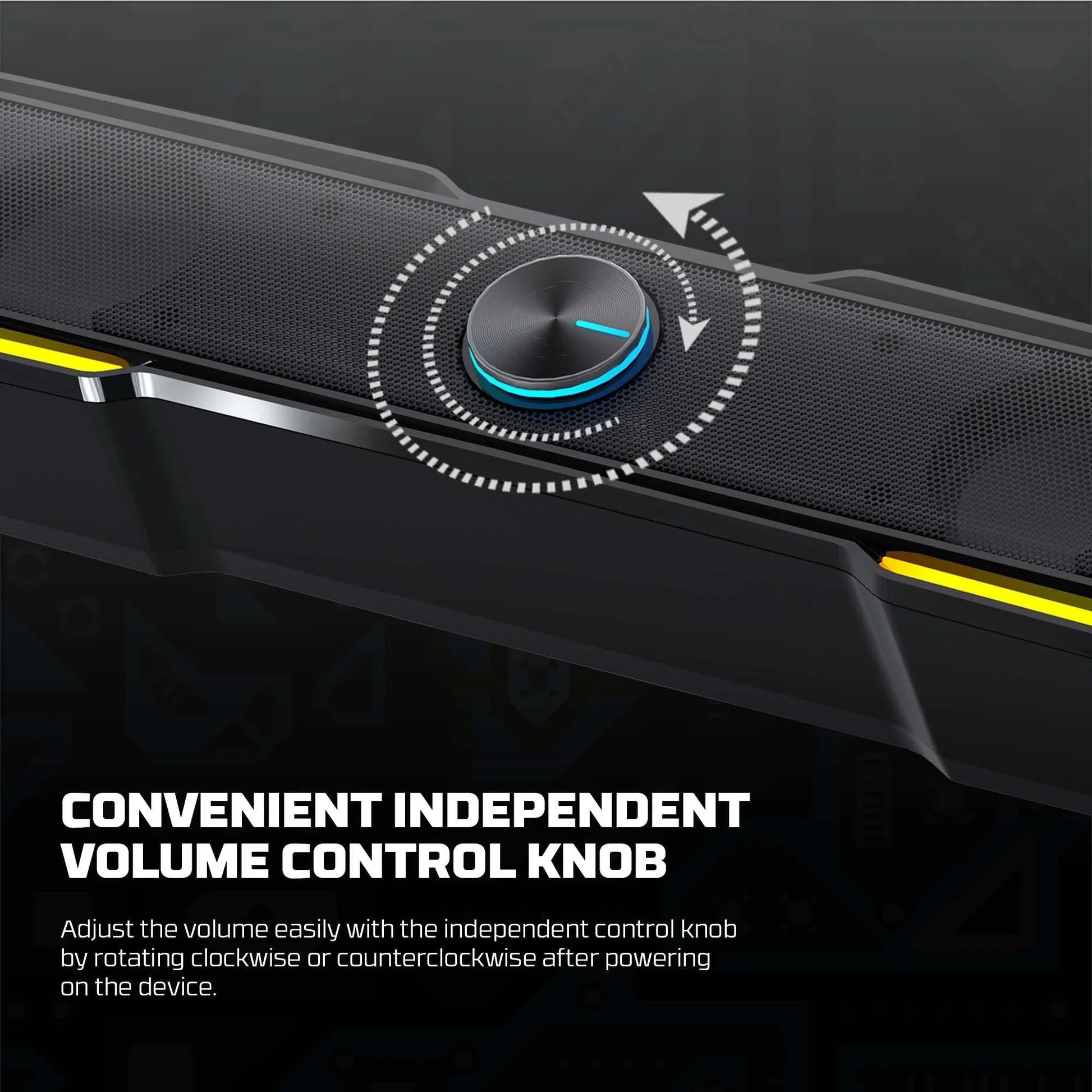 Fantech gs305 bluetooth 5.3 soundbar dual mode rgb lighting gaming speaker