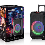Jbr-1208 12-inch bluetooth speaker with led lighting effect speakers