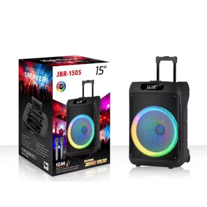 Jbr-1505 15-inch party bluetooth speaker with led lighting effects speakers