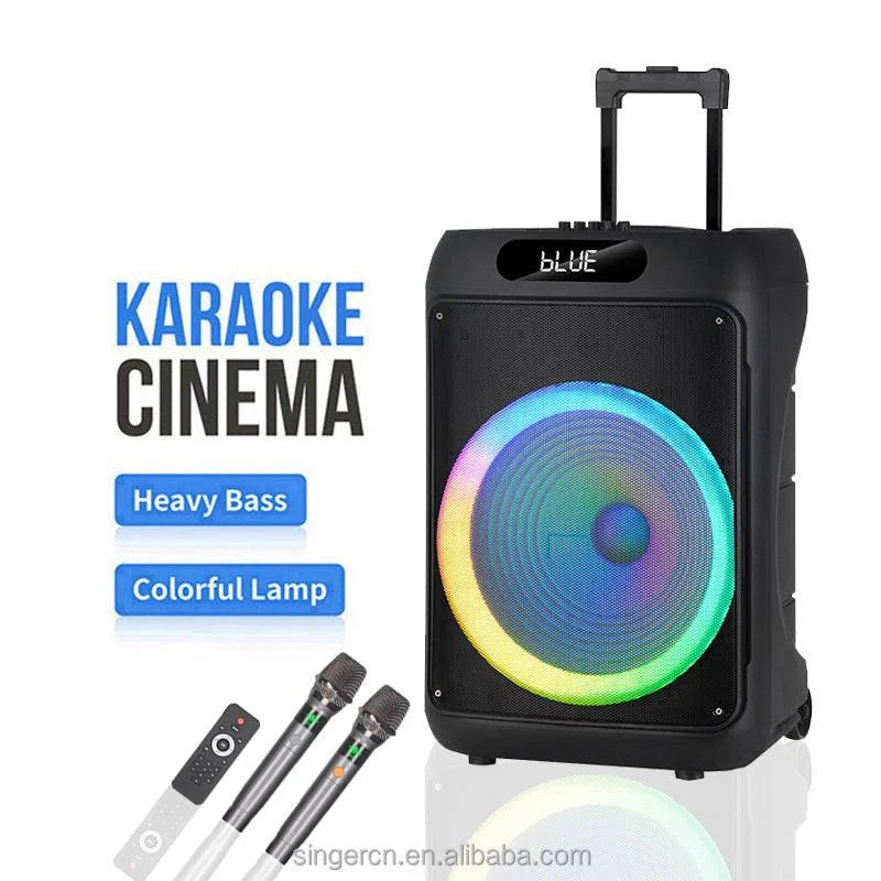 Jbr-1505 15-inch party bluetooth speaker with led lighting effects speakers