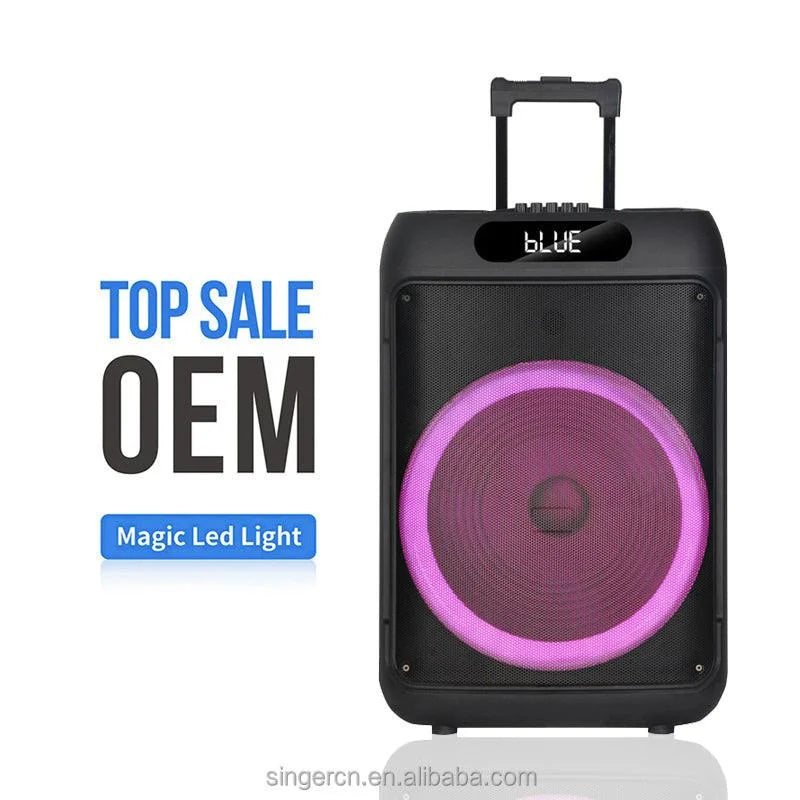 Jbr-1505 15-inch party bluetooth speaker with led lighting effects speakers