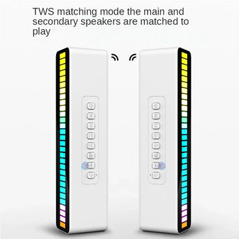 M8 wireless tws bluetooth speaker atmosphere rhythm light rgb led