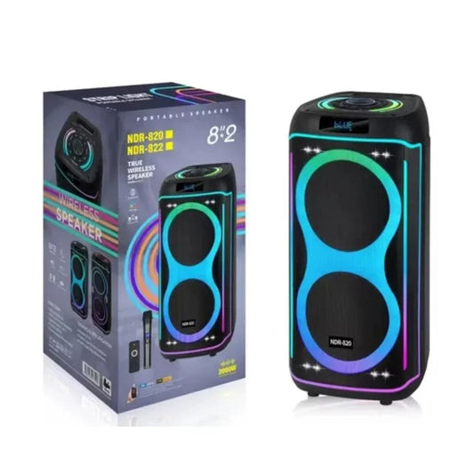 Ndr-820 2025 hot selling outdoor double 8 j.bl dj party box bt portable speaker