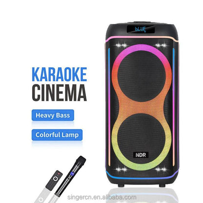 Ndr-820 2025 hot selling outdoor double 8 j.bl dj party box bt portable speaker