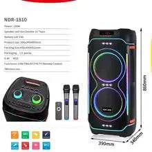 Ndr-822 outdoor portable double 8 inches wireless party box bluetooth large