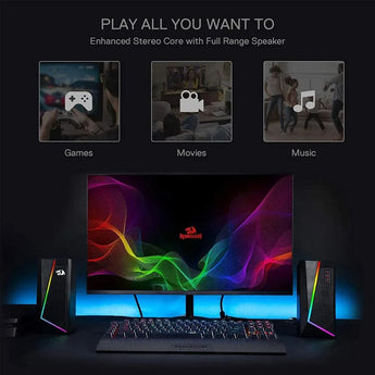 Redragon anvil gs520 rgb desktop speakers