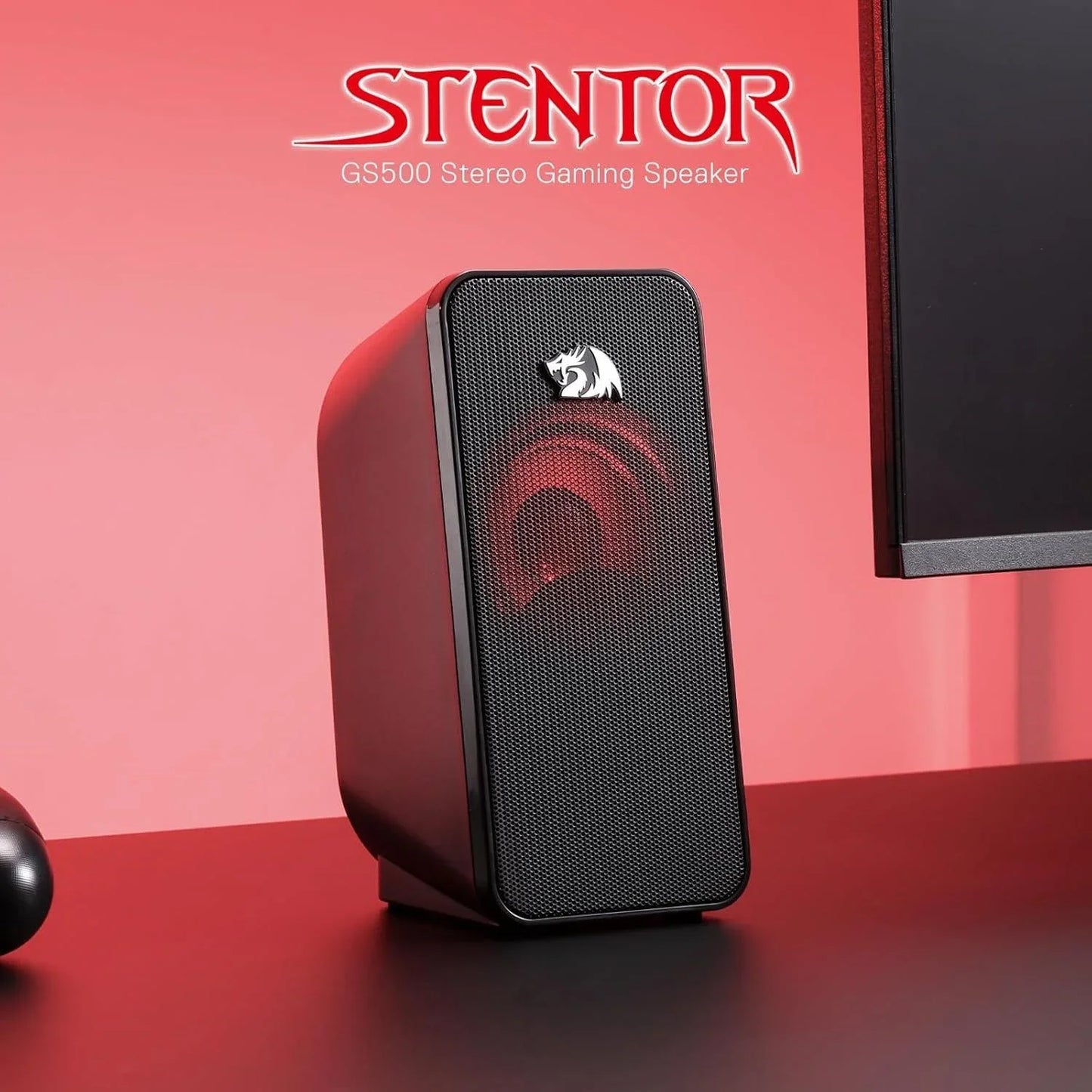 Redragon gs500 stentor pc gaming speaker 2.0 channel stereo desktop computer