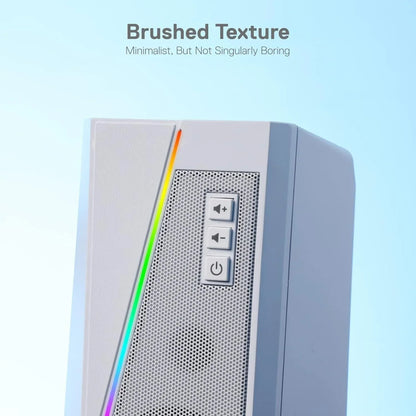 Redragon gs520 rgb desktop speakers white speakers