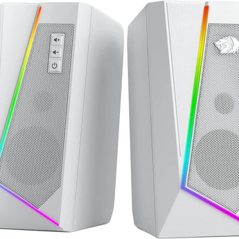 Redragon gs520 rgb desktop speakers white speakers