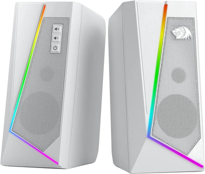 Redragon gs520 rgb desktop speakers white speakers