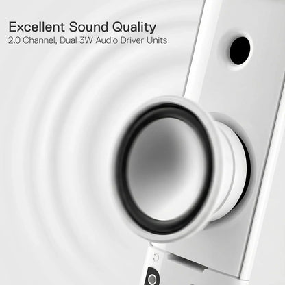 Redragon gs550 pc gaming speakers 2.0 channel desktop computer sound bar