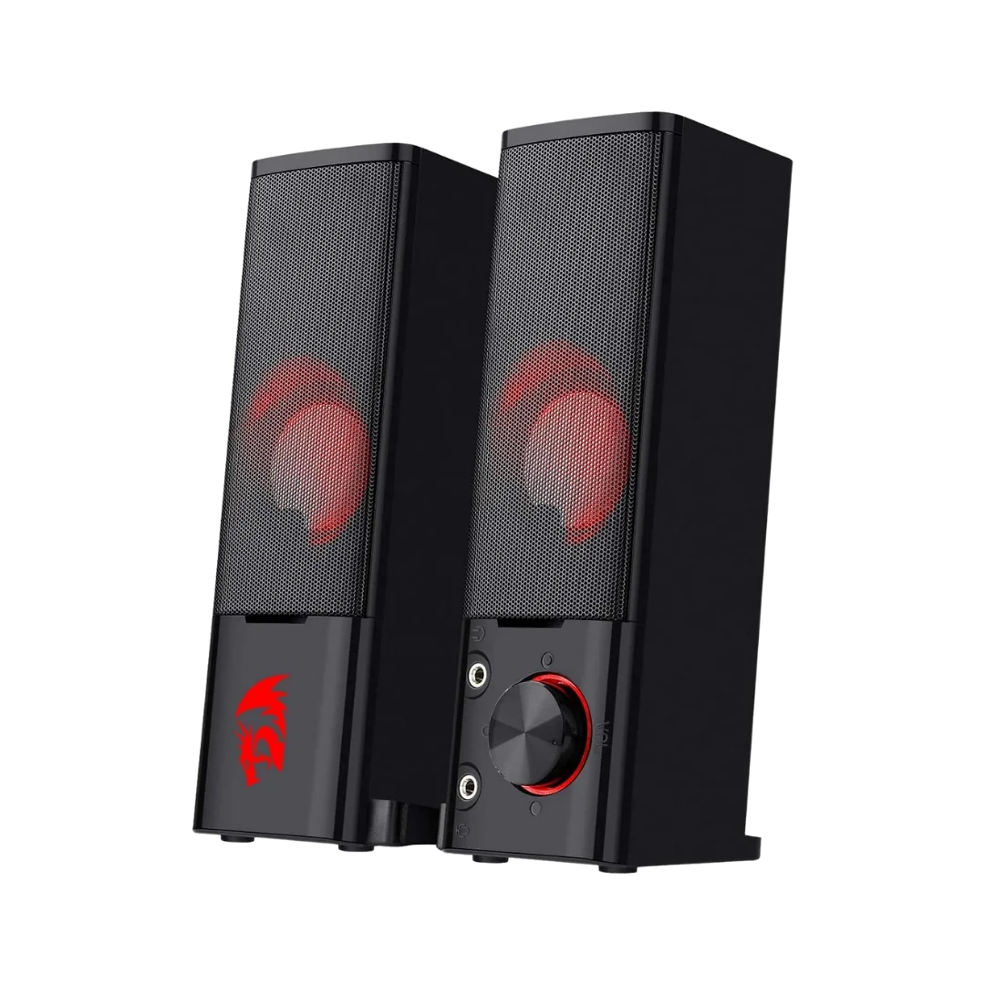 Redragon gs550 pc gaming speakers 2.0 channel desktop computer sound bar