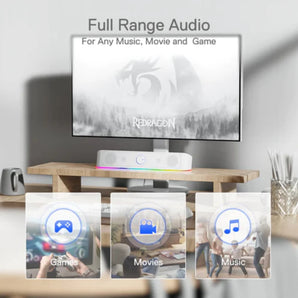 Redragon gs560 adiemus gaming speaker | white