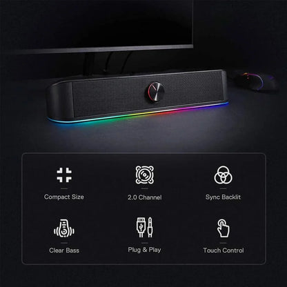 Redragon gs560 adiemus soundbar – premium audio experience for gamers - audio | speakers