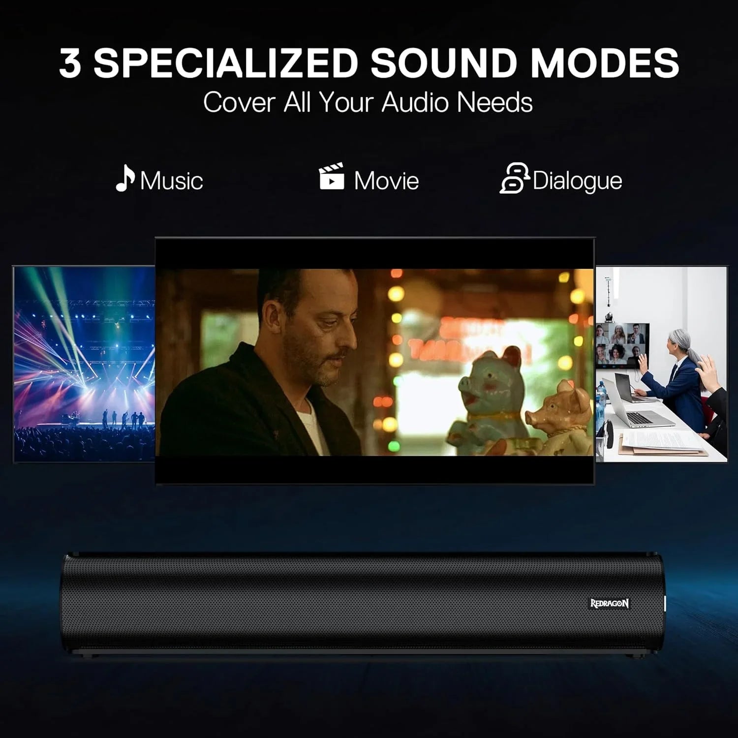 Redragon gs821 soundbar for tv home theater audio sound bar with hdmi
