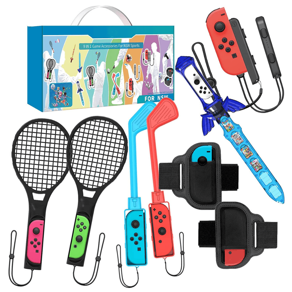 Sports Game Accessories Bundle for NS Switch Sport 9 in 1 JOD 25