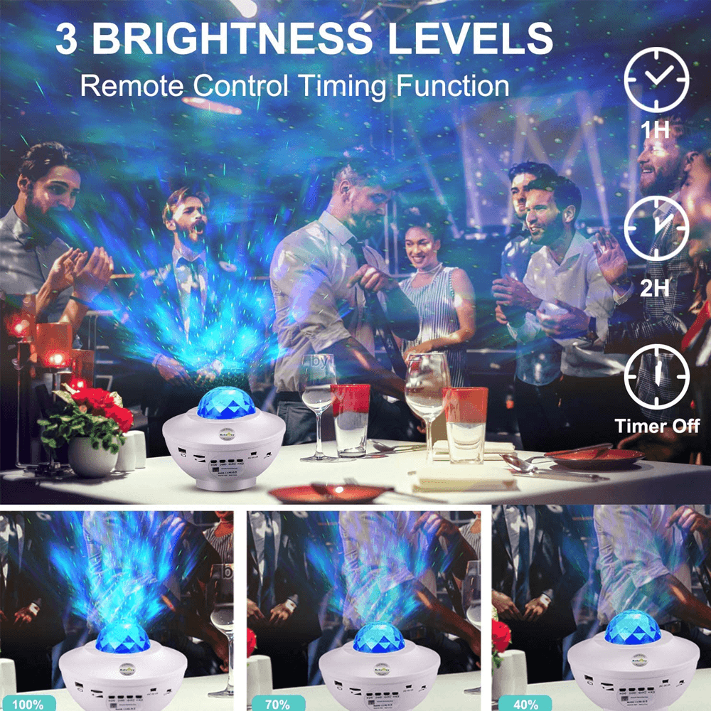 Starry Projector Light and Music Player Lightning