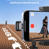 Boya mini 2 wireless lavalier microphones for iphone and usb-c ai noise