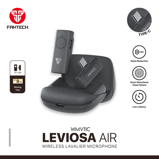 Fantech leviosa air wmv11c microphone wireless lavalier type c
