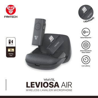 Fantech leviosa air wmv11l microphone wireless lavalier lightning